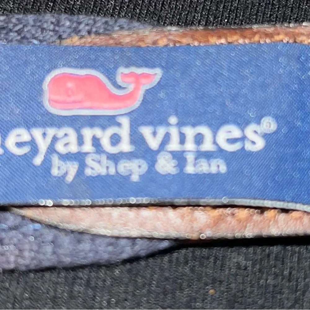 Vineyard Vine Navy and Brown Patterned Belt